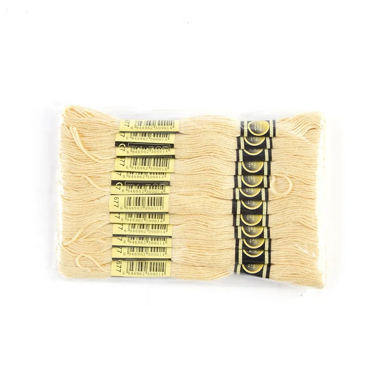 Directly Factory Wholesale Hilo De Bordar Golden Dyed Polyester Embroidery Thread