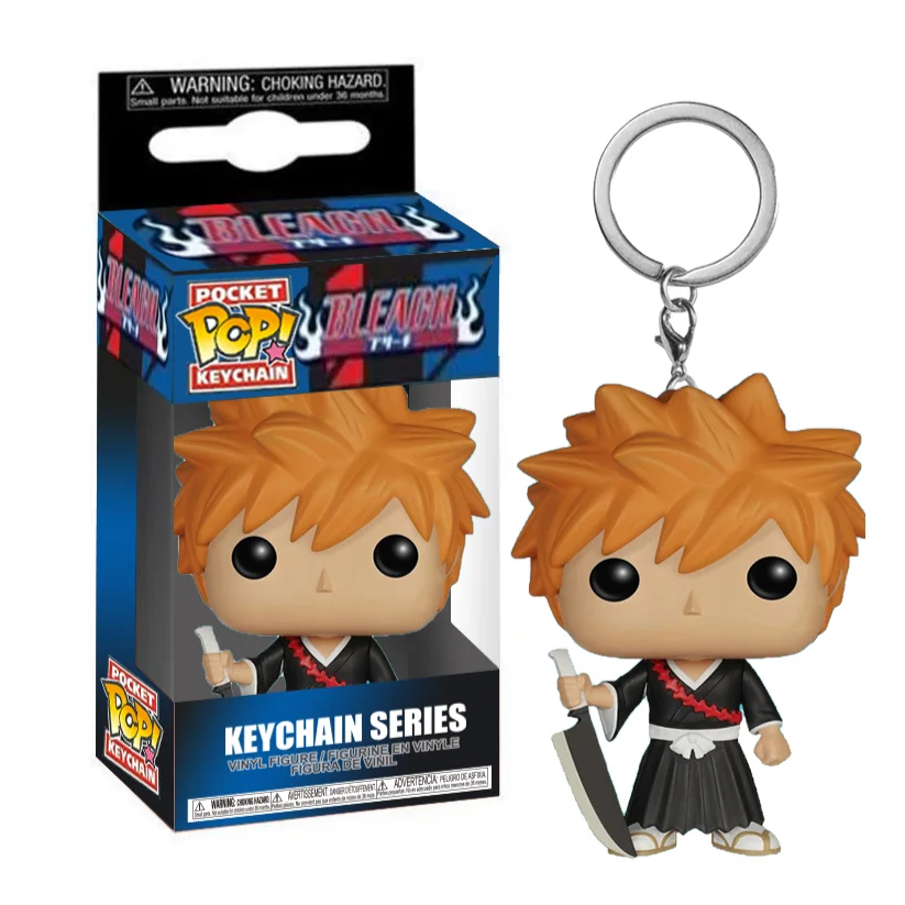 3D брелок для ключей из ПВХ, Кави, аниме, отбеливатель, Kazui Kurosaki KUCHIKI RUKIA INOUE ORIHIME URAHARA, подарок для детей