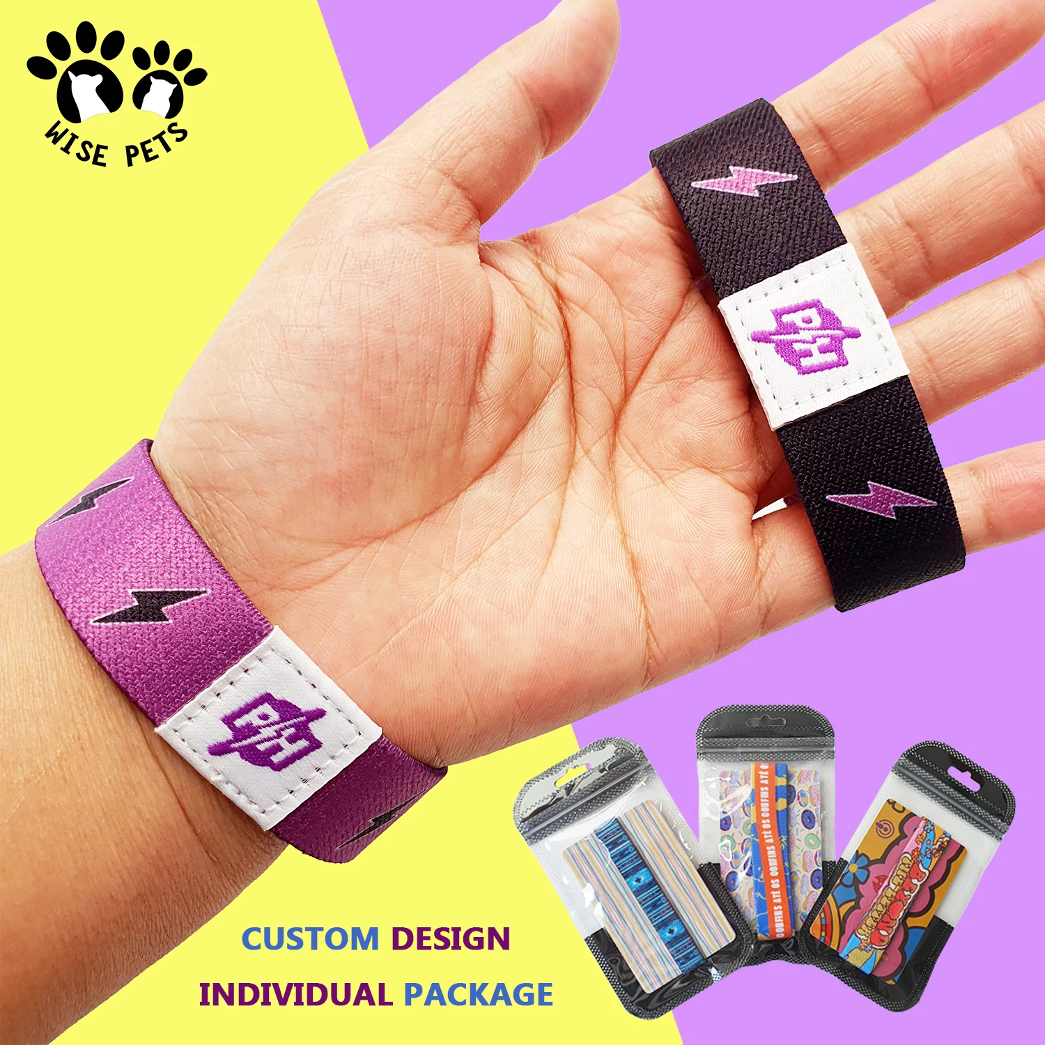 Рекламные браслеты NFC RFID, качественные браслеты RPET, переработанные эластичные браслеты из полиэстера с сублимационной печатью