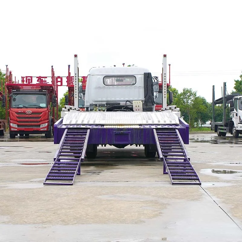 Dongfeng 4x2 Double Deck Car Carrier Truck Trailer 2 Car Hauling Truck Auto Transport Truck