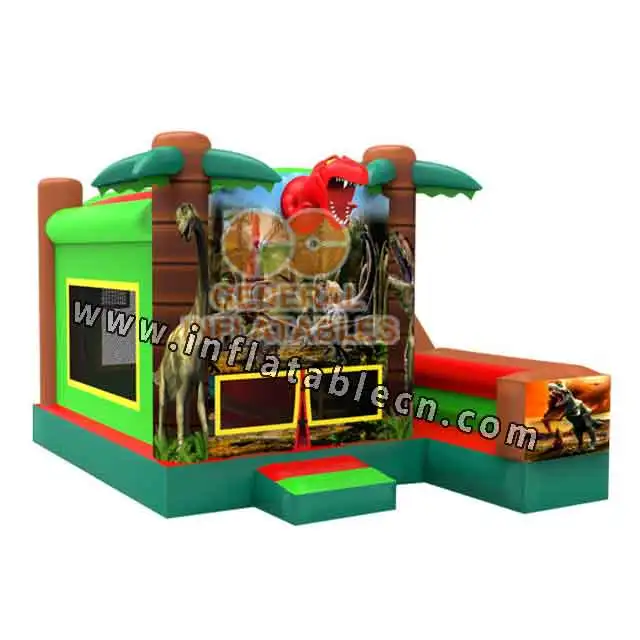 New design inflatable Dinosaur combo bouncer with slide for sale in China inflatable games inflatable castle for party rentals