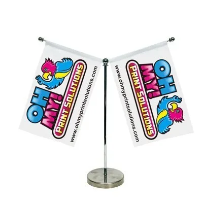 Pakistan table flag desk flag with plastic separable pole and base