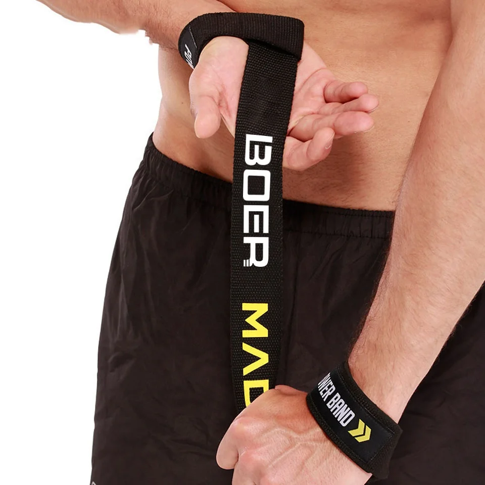 Wholesale Nylon Sport Protection Custom Weight Lifting Wrist Straps