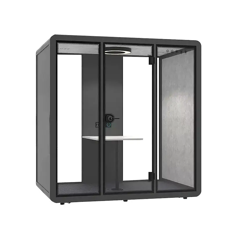 Aluminum Frame Acoustic Soundproof Office Work Booth Meeting Pod Privacy Mobile Office Phone Booth