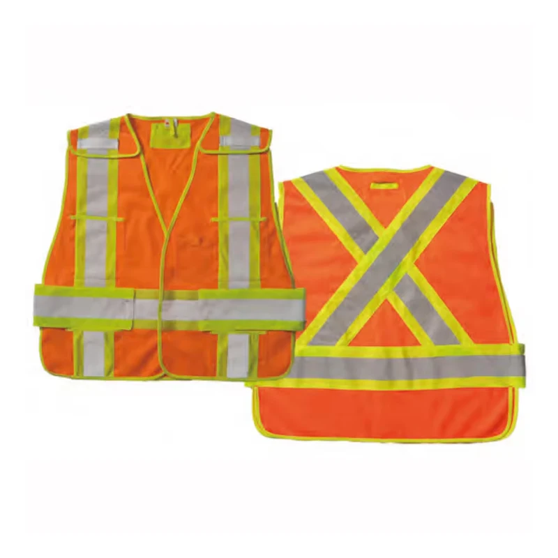 Reflective High Visibility Safety Vest with Pockets and Zipper Breathable Neon Working Vest for Men Women Work Construction Vest