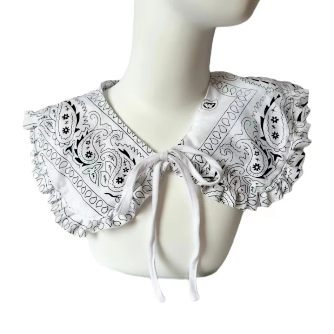 Low price best selling designer half blouse floral lace detachable collar for ladies