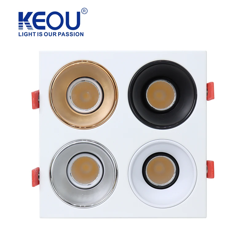 Customizable cob led downlight mounted led down light square cob light led