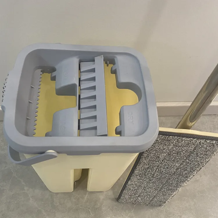 2022 Kemeige And Dry Microfiber Magic Cleaning Lazy Flat Microfiber Floor Cleaning Mop Bucket