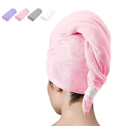 Wholesale custom logo microfiber hair wrap turban super absorbent soft custom large microfiber hair salon towel