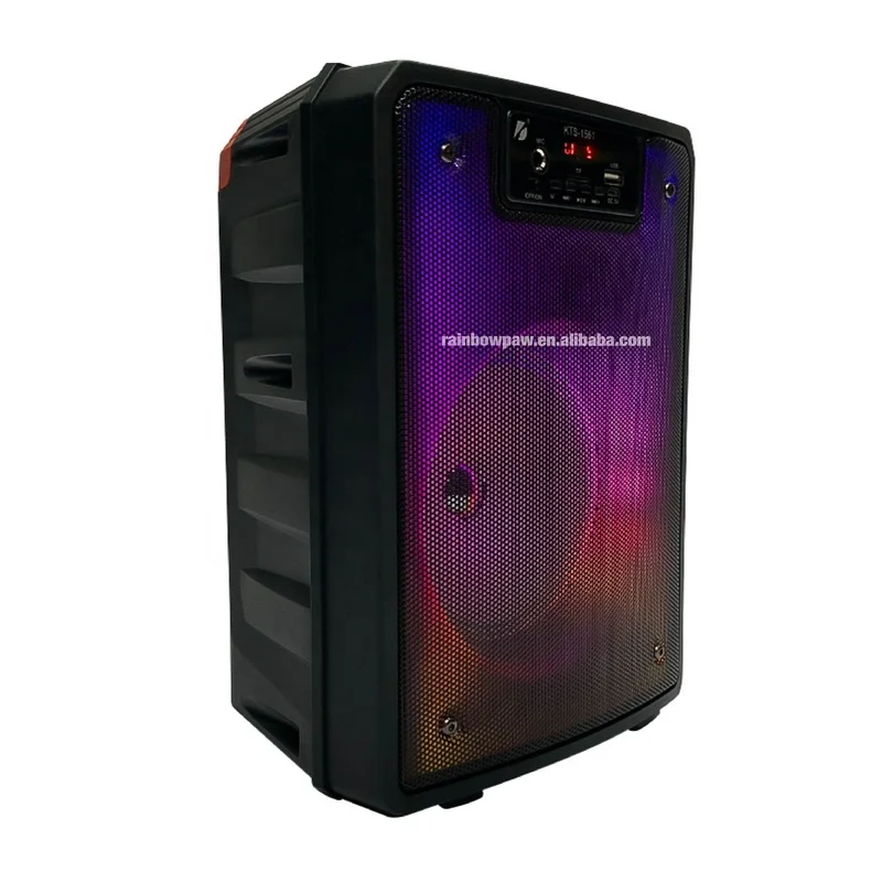 Kts Speaker 6.5 inch Portable Wireless Karaoke Altavoces kts-1561 Outdoor Usb Tws bt party Speaker with microphone fm radio