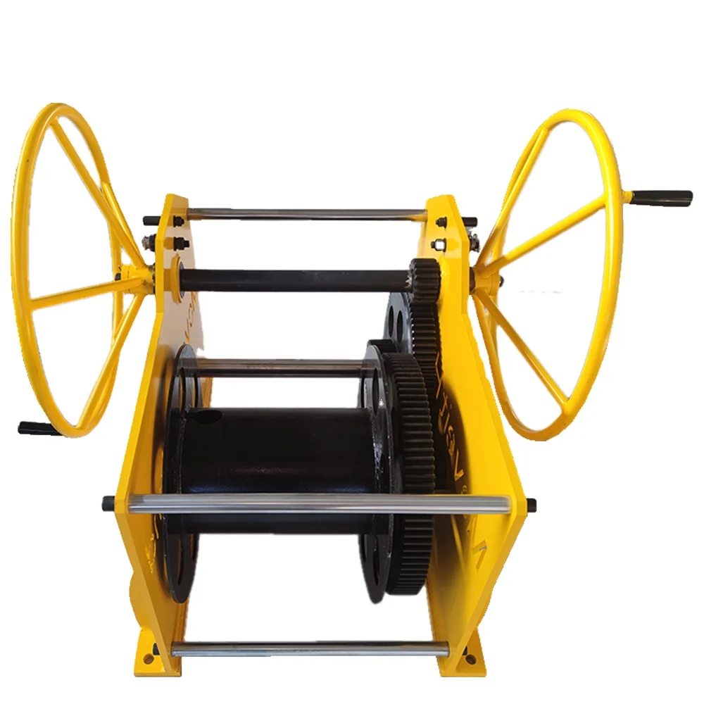 Heavy duty manual winches can be used to tow ships ashore Large manual winches 5T 10T Traction tightening manual winches
