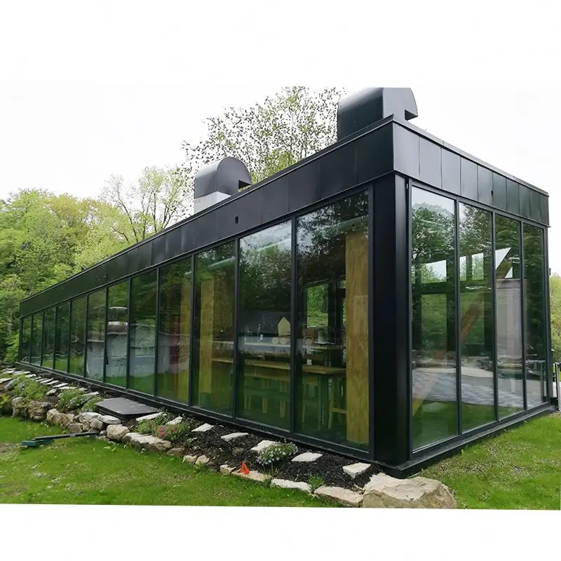 China Big Factory Good Price curtain wall with operable window and door detail Fix aluminum frame interior glass sliding window