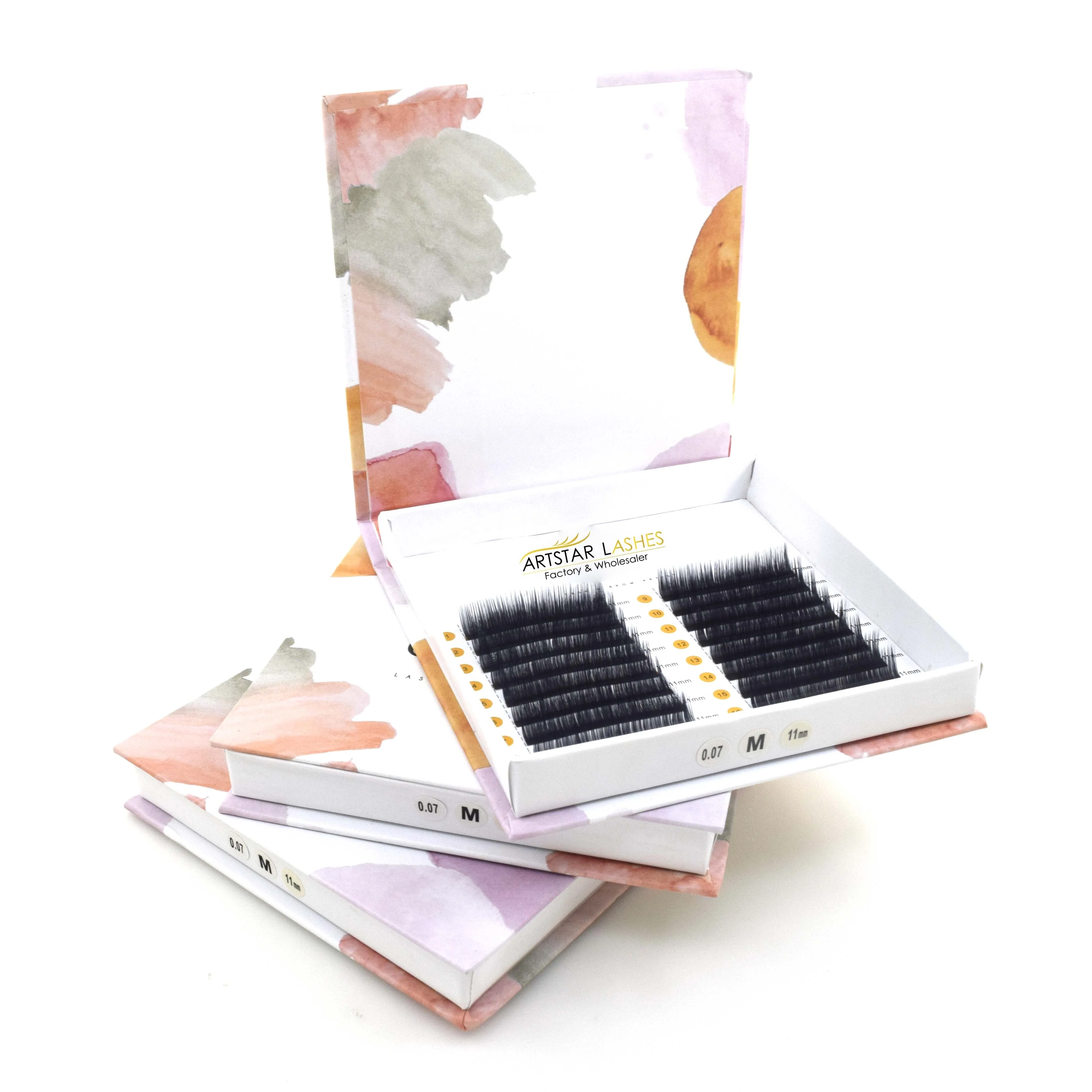 0,03 0,05 0,07 автоматический рисунком цветущего цветка ресницы Self Раздувание ресниц русский объем Индивидуальные ресницы легко вентиляторы для наращивания ресниц