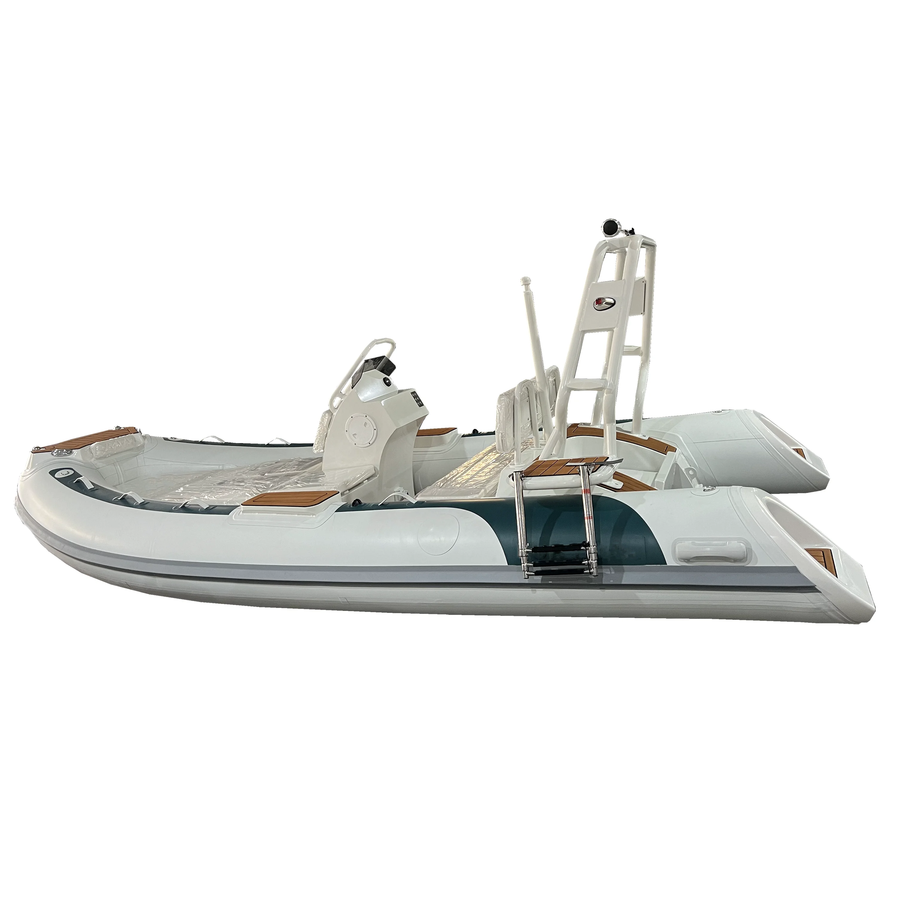 14ft 420m hypalon aluminum rib boat with motor cabin rib boat 420