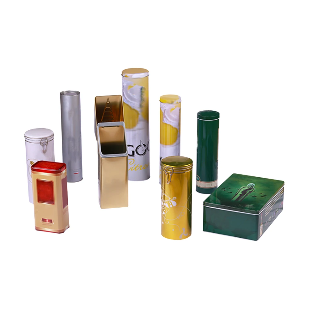 Round shape Wine Gift Box Metal Packaging Wine Bottle Box For Tin Packaging