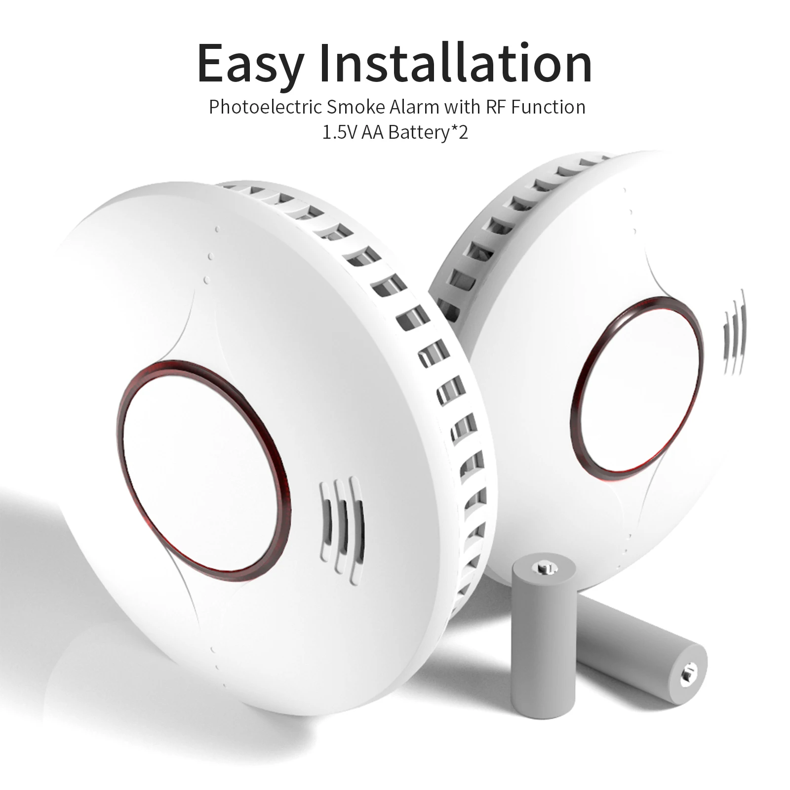 Manufacture wifi smart home automation Smoke Alarm EN14604 standard wholesale safe wifi fire smoke detector