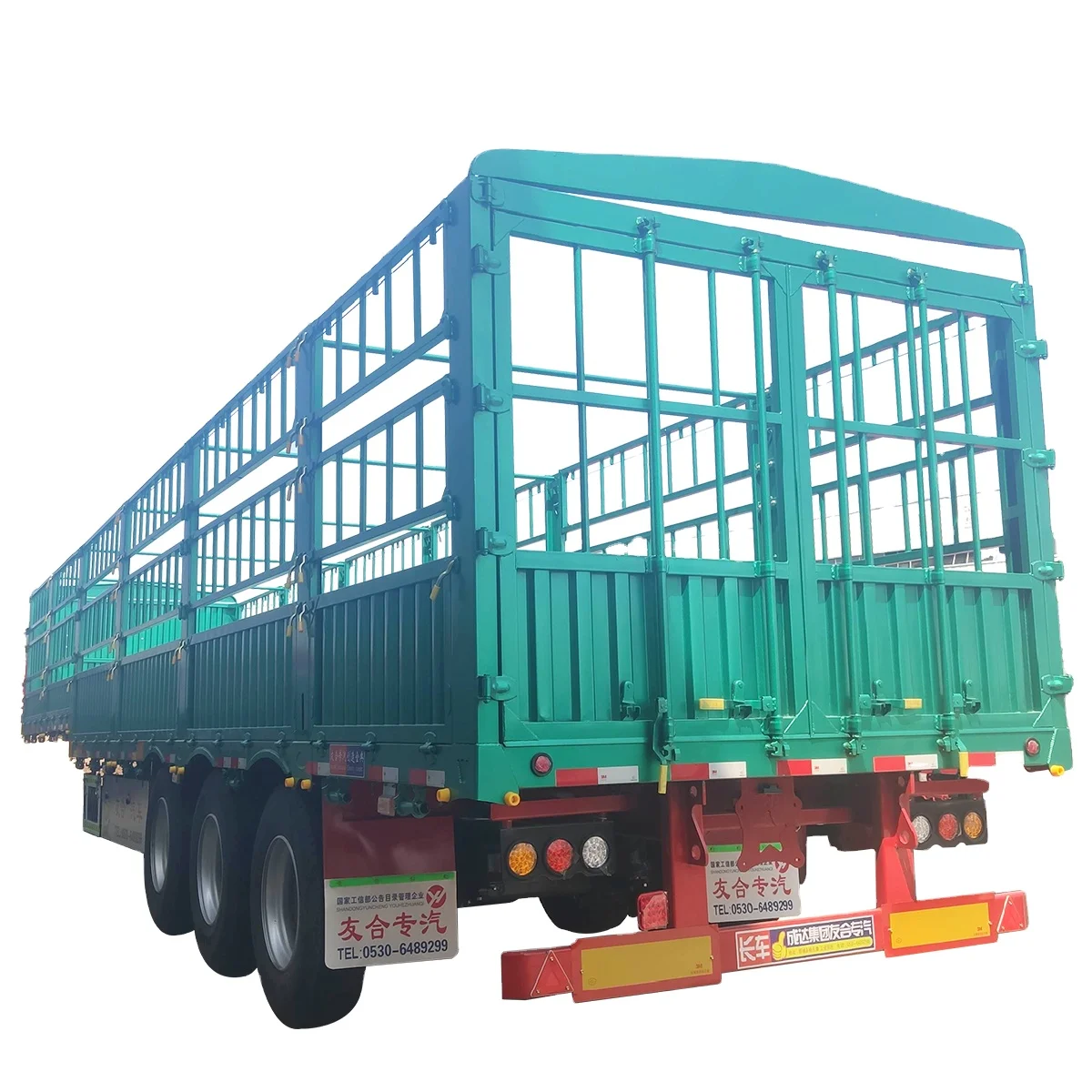 2 3 4 Axlle 30 50 60 Ton Side Wall Livestock Stake Heavy Duty Bulk Transport Semi Truck Fence Enclosed Cargo Semi Trailer