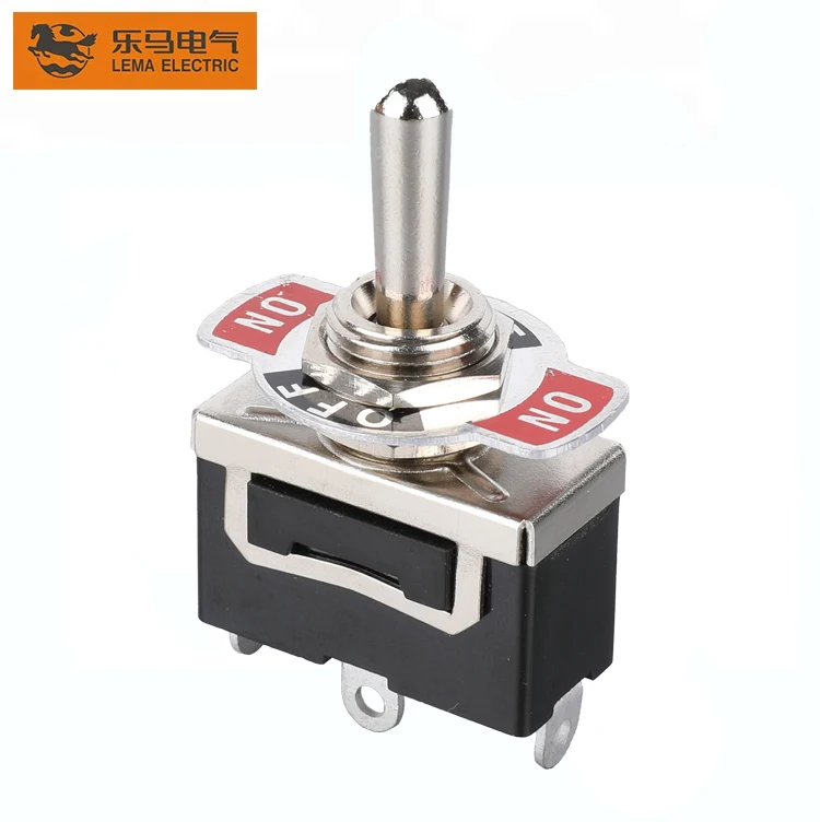 Lema LT1131A Solder Terminal 3 way toggle switch (on) off on toggle switch auto reset