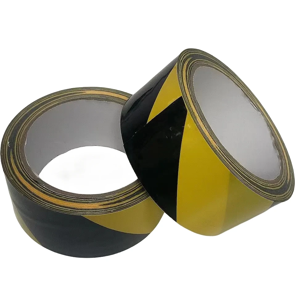 Warning Hazard Safety Tape 0.15mm Thick 33m width 50mm Length  for Home, School or Work Environments