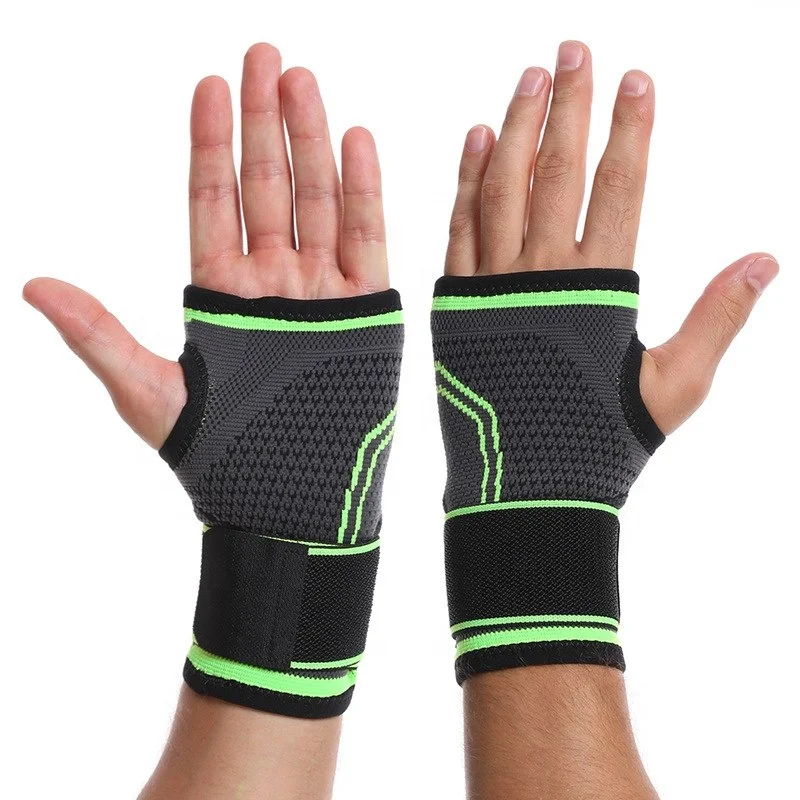 Sports Fitness Professional Unisex Nylon Breathable Compression Adjustable Adult Guard Wrist Support For Weightlifting
