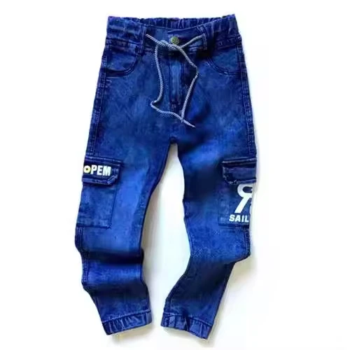 Cheap Price Kids Clothing Elastic Waist Boys Jeans 2-6Y Spandex Denim boy Jeans