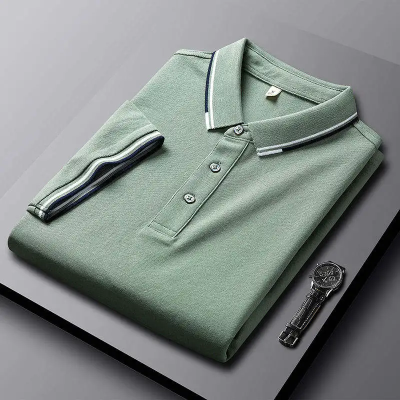 Polo Men Clothing Spandex Polyester Embroidered Customize Apparel Golf Polo Shirt Top Quality Casual Short Sleeve Woven Formal