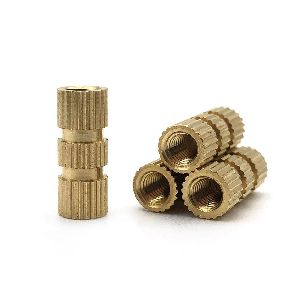 Manufacturing vendor m5 m6 m7 thread insert brass insert nuts threaded insert bushing knurled nut
