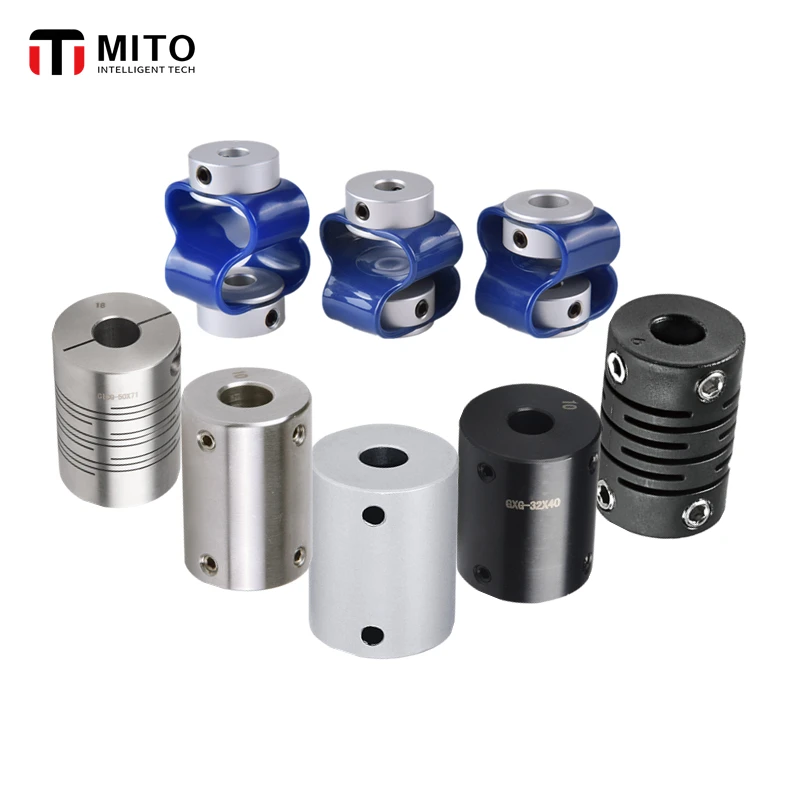 Mito 8 fonts Encoder coupling L21 to 55mm Bore 4 to 15mm TPU good softness Flexible plastic coupling for encoder