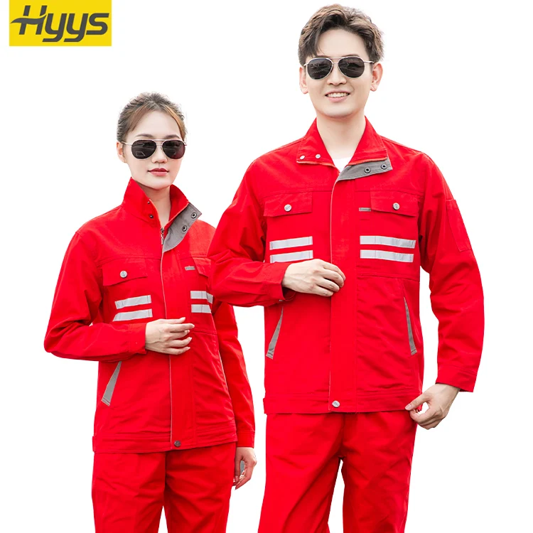 Safety working clothing women and men jacket and pants construction suit factory usage clothes
