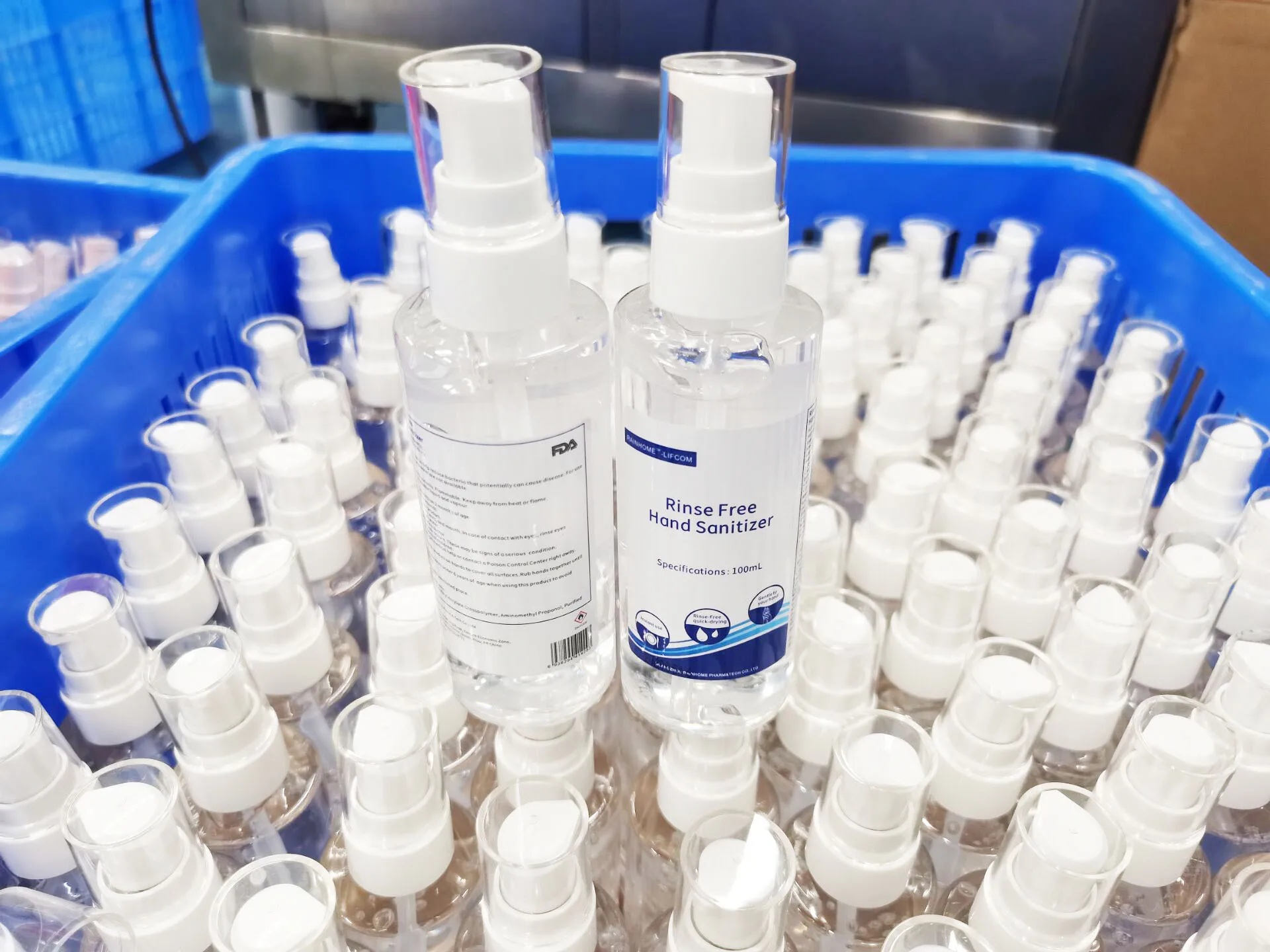 Hand sanitizer Gel with 75% Alcohol killing 99.99% germs disinfectant Gel 60ml supplied by Rainhome factory Aloe & Vitamin E