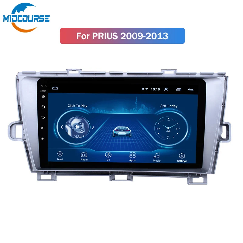 Android 10 For Toyota Prius 2009 2010 2011 2012 2013 Multimedia Stereo Car DVD Player Navigation GPS Radio(bb2fa3f9)