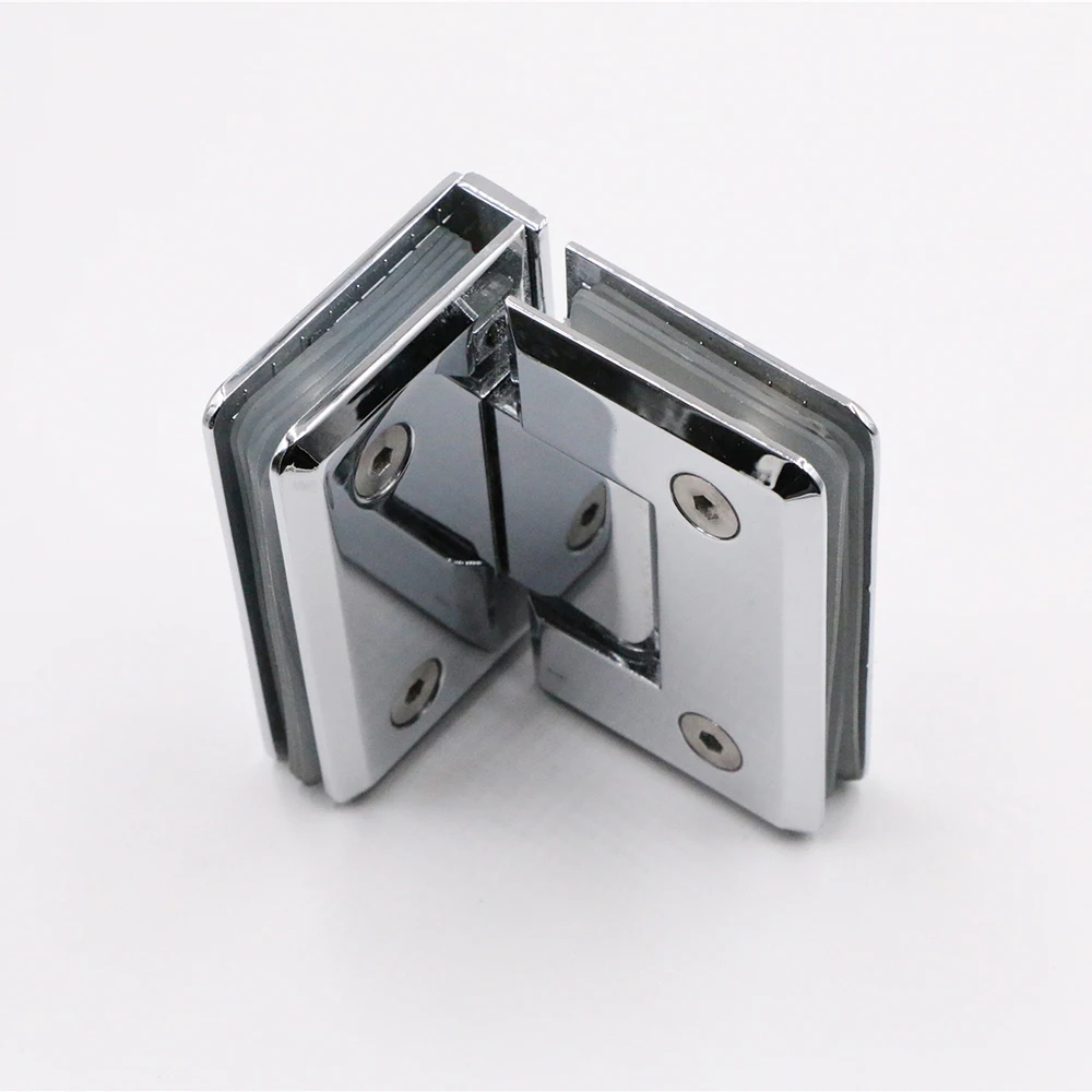 Stainless steel Double Side 90 Degrees Glass to Glass Shower Pivot Hinge