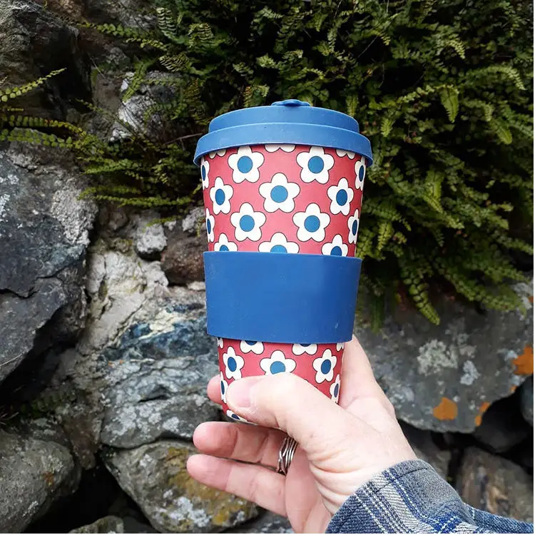 Natural Reusable Kids Eco Bamboo Fiber Coffee Tea Cup