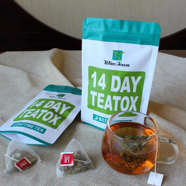 
High Qutity Private Lable Blened Herbal Slim Tea Bags Burn Fat Daytime&Bedtime 14 Day Detox Tea 