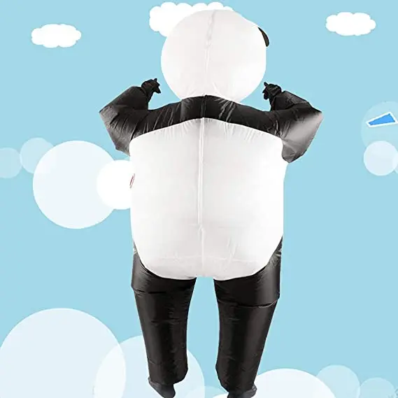 Black and White Inflatable Panda Costume for Christmas Halloween Enjoyable Blow up Costumes