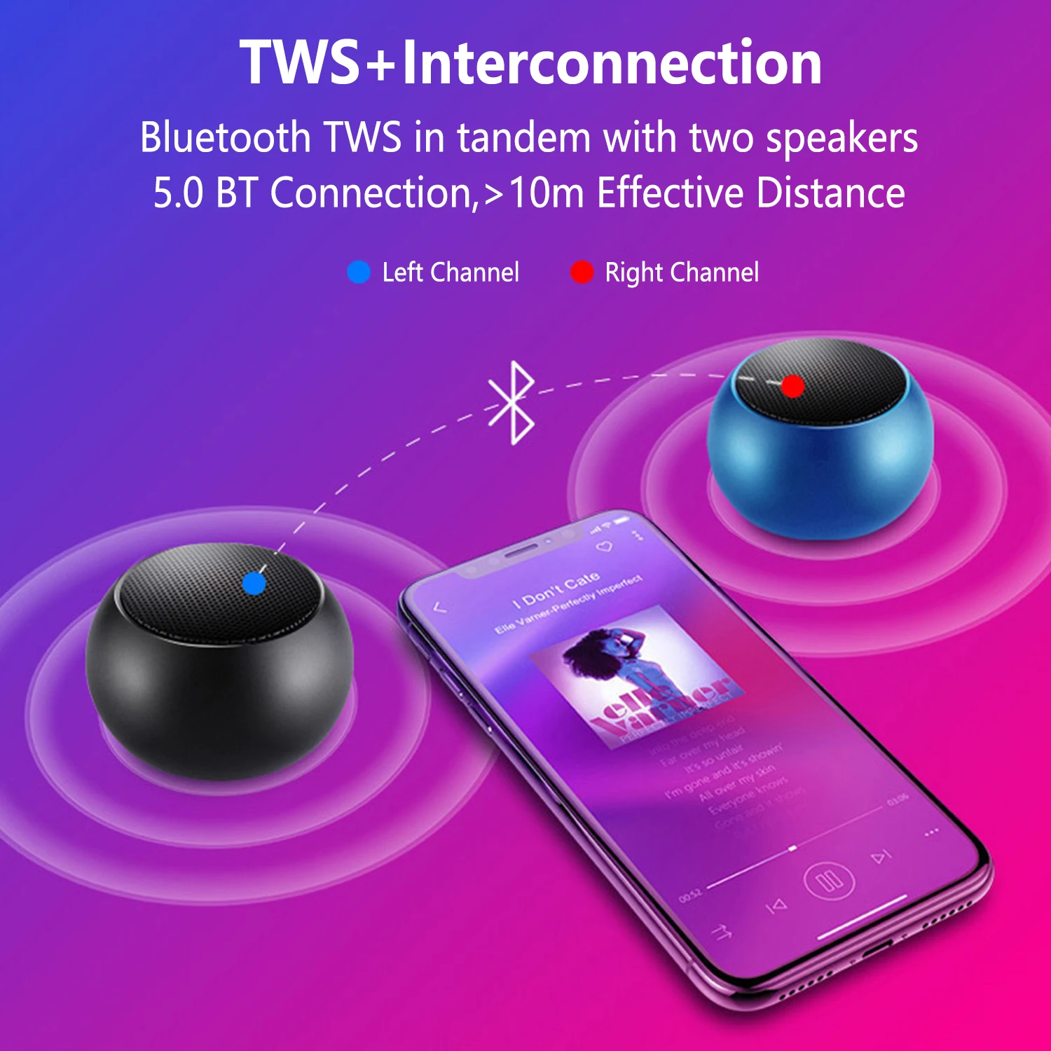 Best Selling Travel Speaker Mini Small Support TF Card 3D Surrounded Wireless Outdoor Stereo Surround Bass Portable Speaker