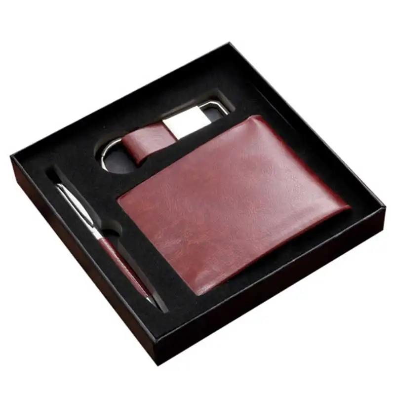 New year leather gift set watch wallet  men gift set for father days