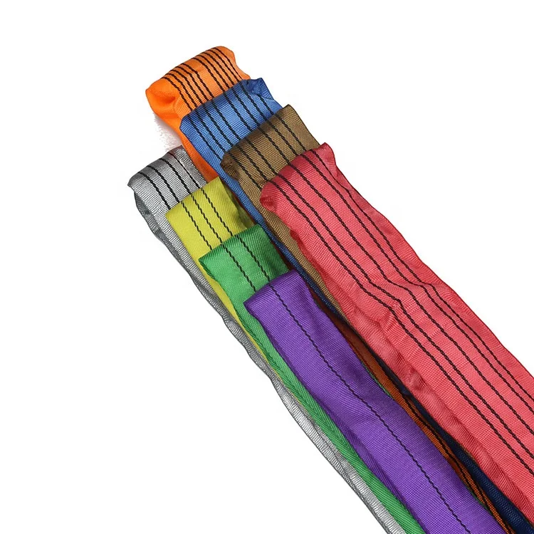1 Ton -10 Ton Purple Green Yellow Grey Multiple Colour Round Webbing Sling With Lifting Goods