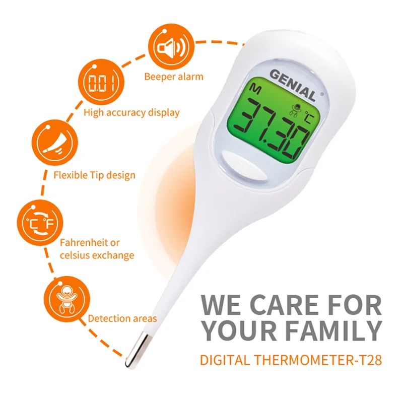 Oral Rectal Armpit digital lthermometer electronic clinical thermometer flexible thermometer medical use