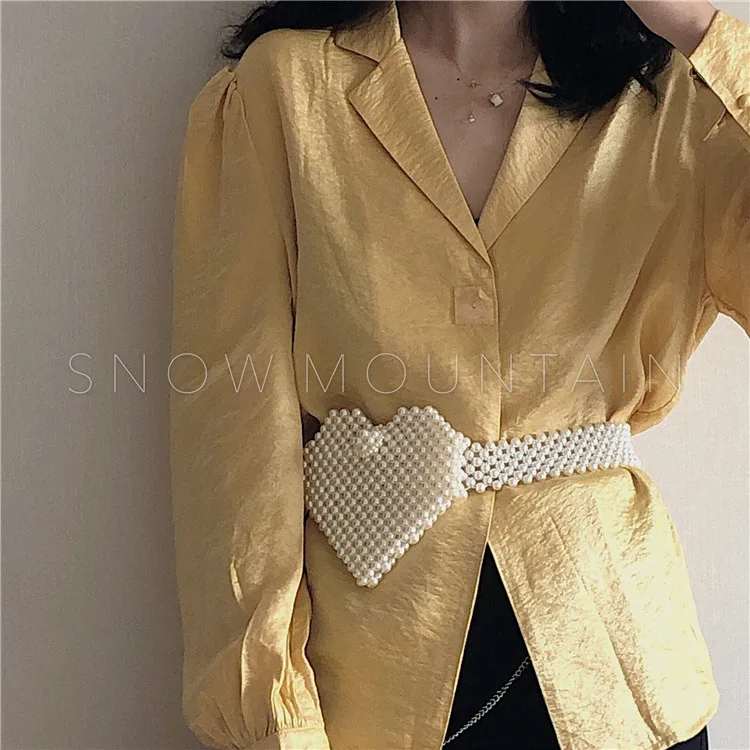 fashion heart shape  beads bag making waist bag