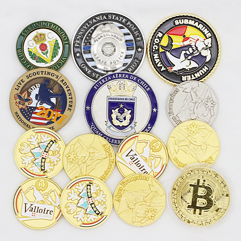 Оптовая продажа рекламная индивидуальная дешевая эмалированная масонская памятная монета