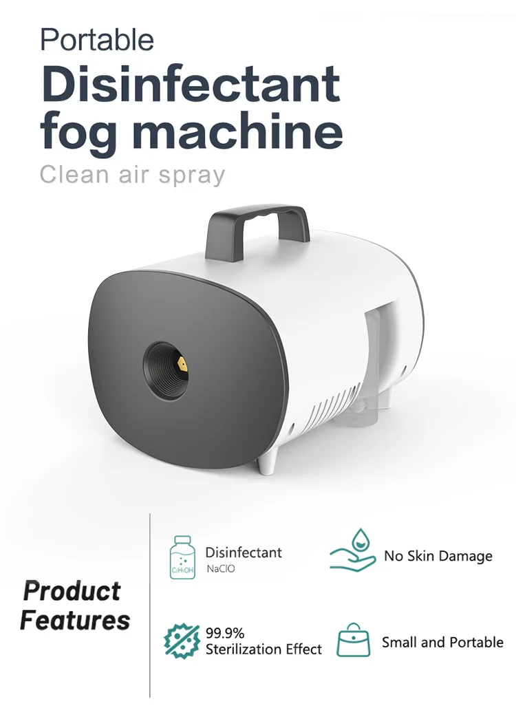 2021 New Stye Small Size Atomization Sterilizer Smoke Fog Machine clean Spray For Room Office