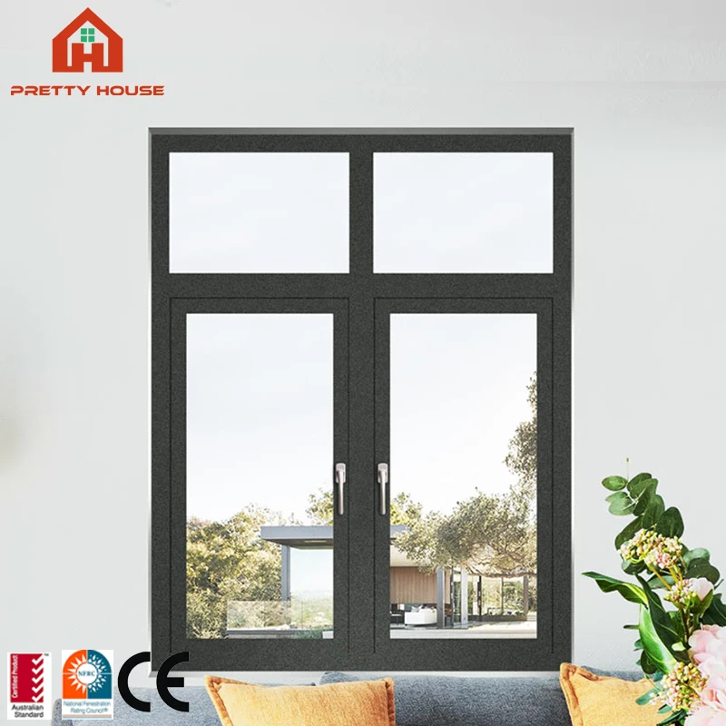 Commercial anthracite triple pane windows