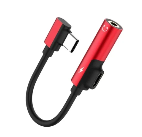 2 In 1 Type C To 3.5mm Jack Earphone Charging Converter USB Type-C Audio Adapter for Xiaomi