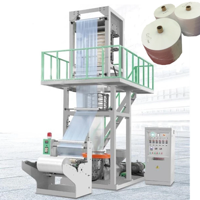 
2021 high speed biodegradable plastic LLD extruder blown film machine corn starch extrusion film blowing machine 