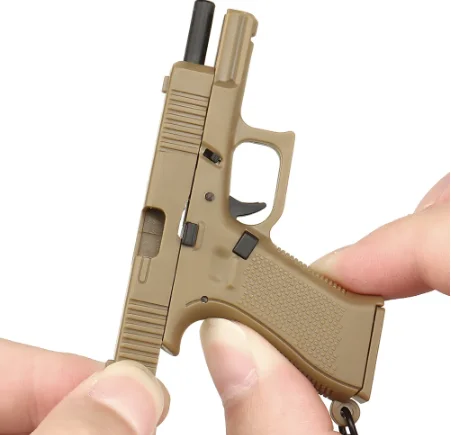  Брелок для ключей Glock 45 тактический в форме пистолета с подвижным рычагом и