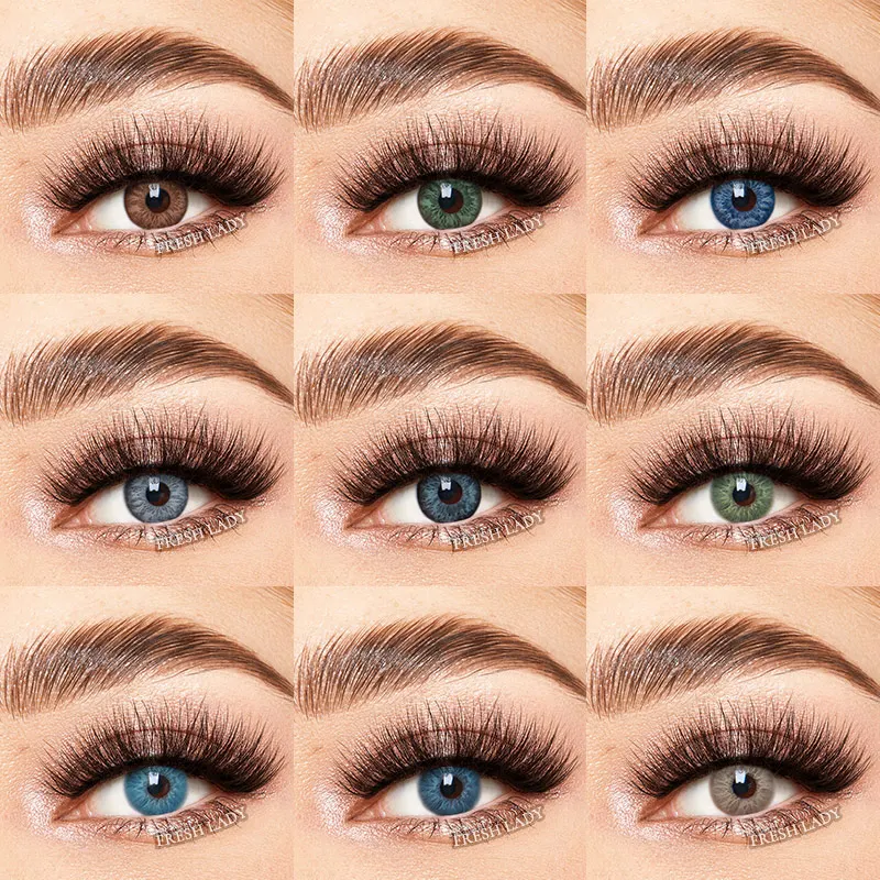2022 Liangguo Fresh Lady New Series Euphoria Gray Illusion Wholesale Fashion Eye Colored Contact Lenses Lentes de Contacto