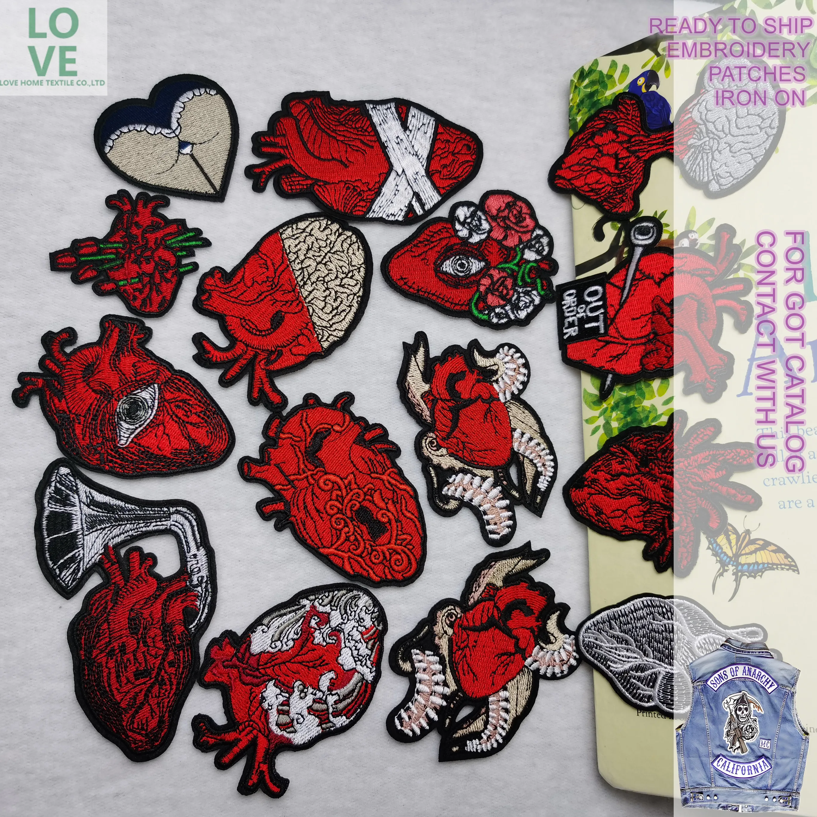 Best Sale Fashion Garment Accessories Iron on Patches for Clothing Custom Embroidery Logo Label Embroidered Patch for Cloth