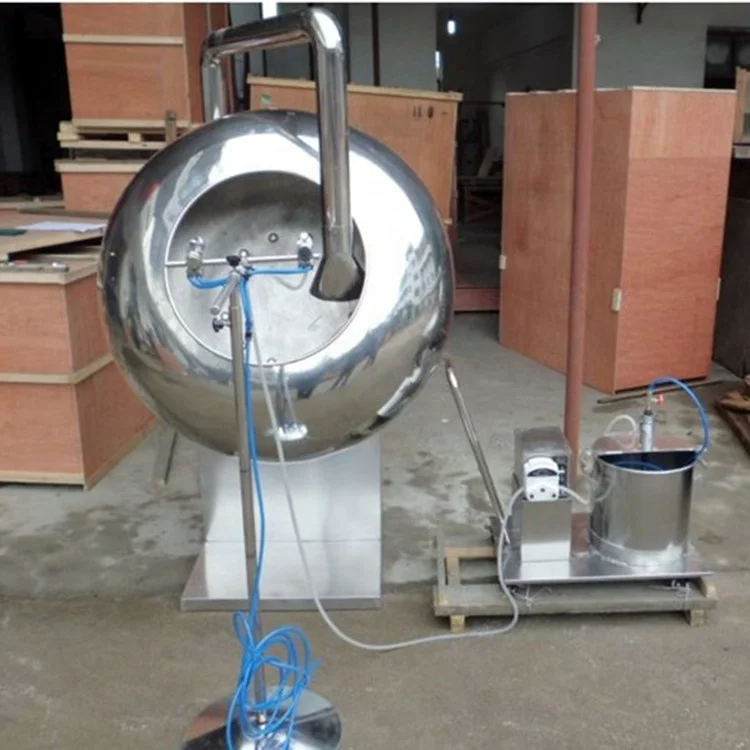 Good price Sugar coating machine / nus peanut candy chocolate coat machine with liquid spray system