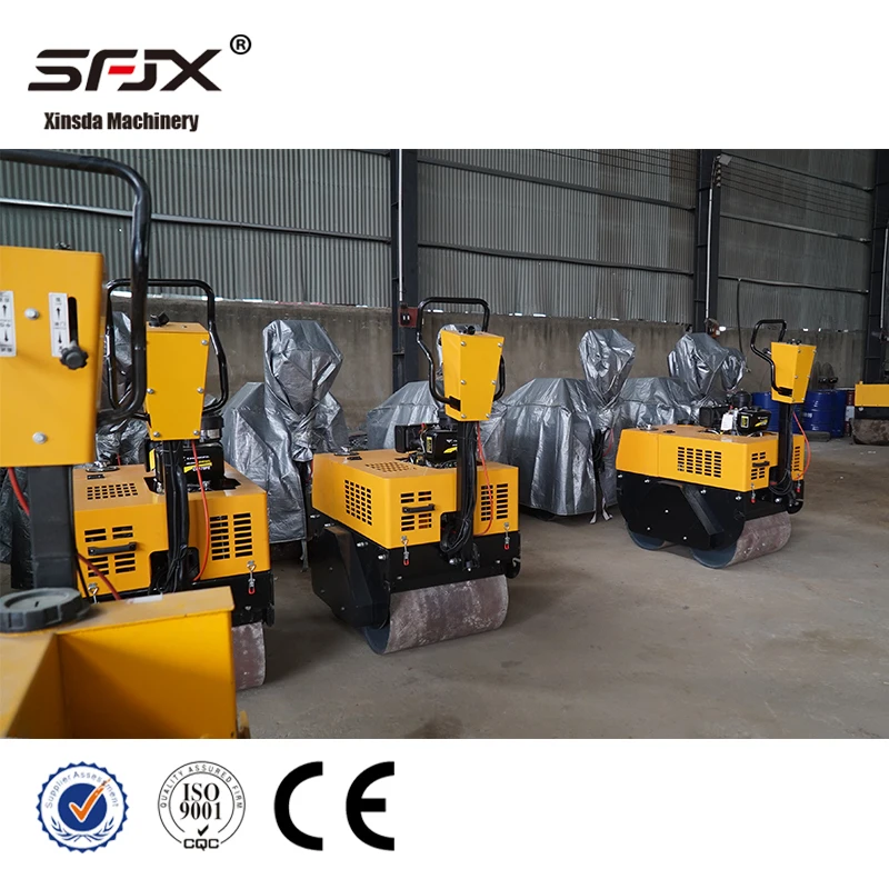 550KG Road Roller Factory Price of Vibratory Double Drum Road Roller